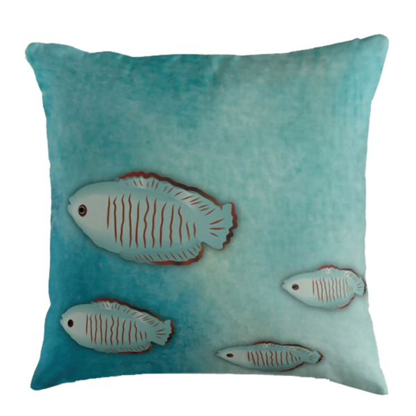 Little Fishies Pillow cover