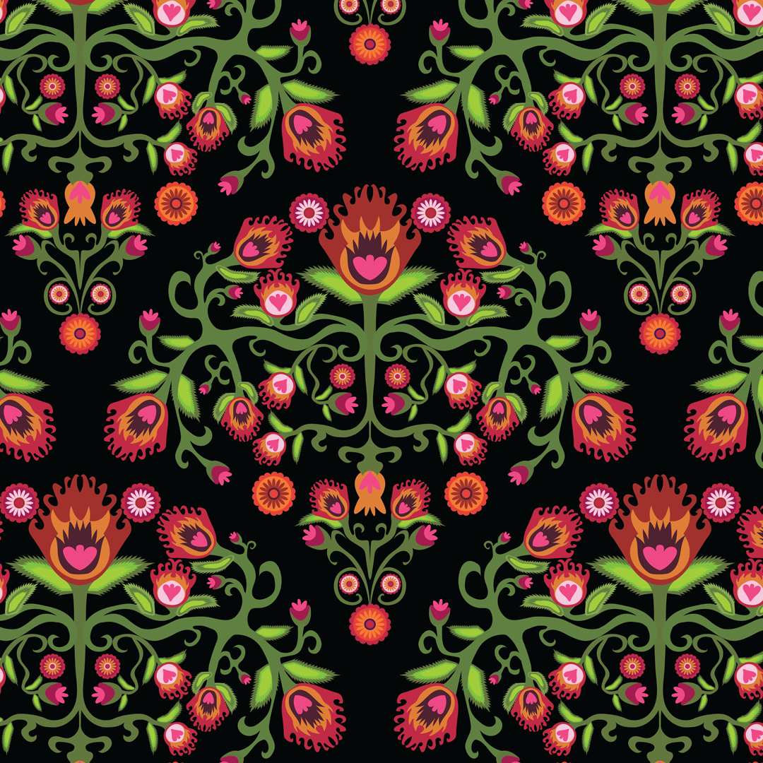 Polish Folk Art Floral-Wycinanki